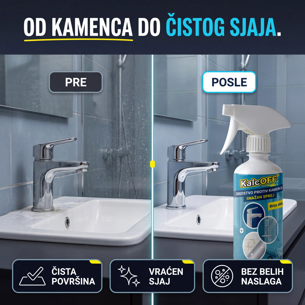 KalcOFF™ sprej za uklanjanje kamenca