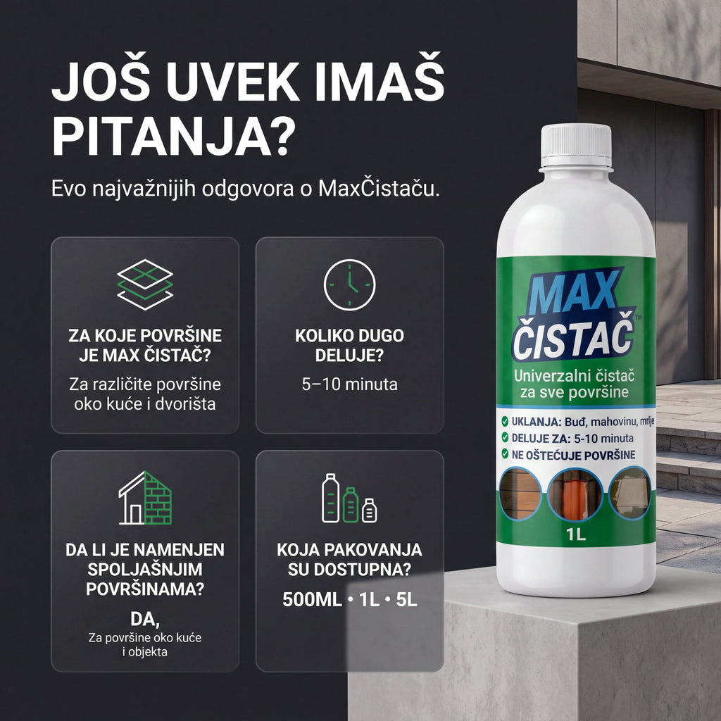MAX Čistač™ za spoljašnje površine 3 L + 2 L GRATIS
