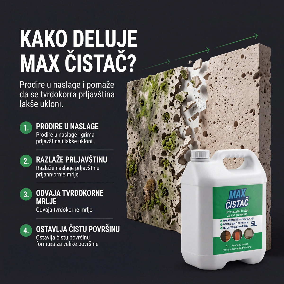 MAX Čistač™ za spoljašnje površine 10 L + 10 L GRATIS